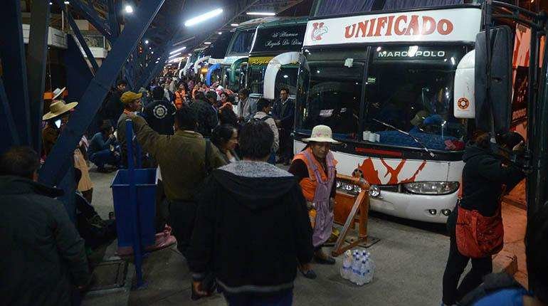 Terminal de Buses en Bolivia. (Foto: El Deber).