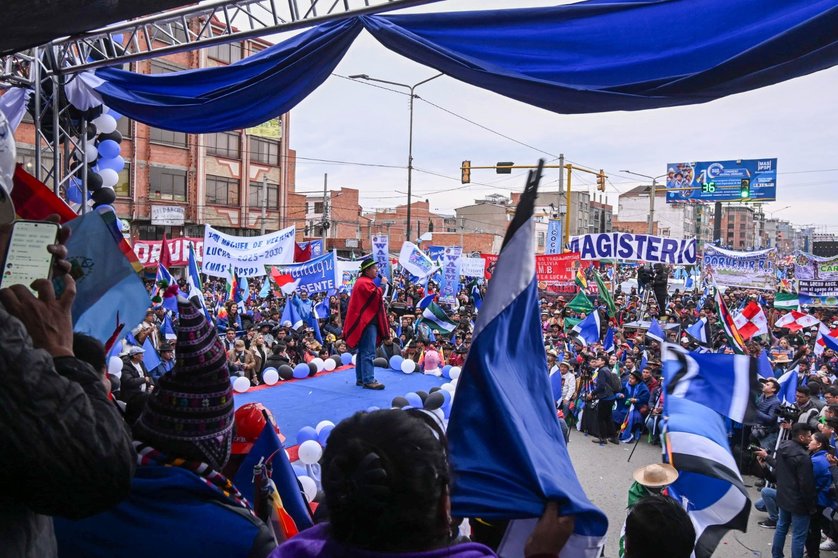 Congreso masista en El Alto. (Foto: La Razón).
