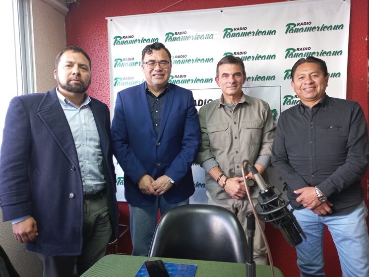 De izquierda a derecha: Joshua Bellott, Jerges Mercado, Rodrigo Paz y José Luis Flores.