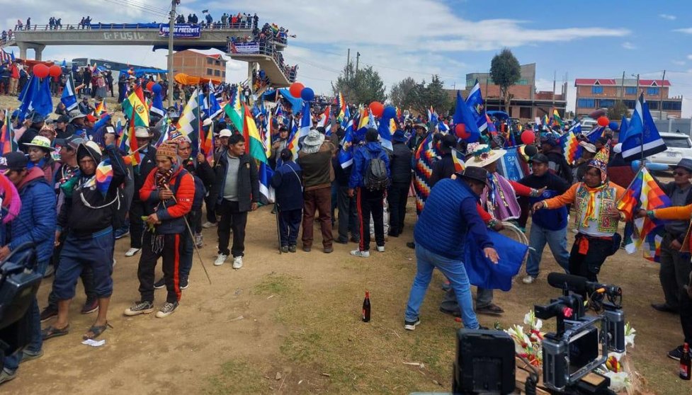 Marcha evista. (Foto: La Razón)