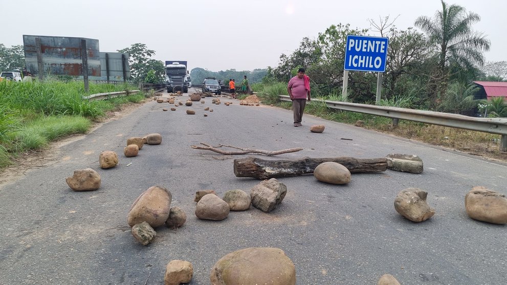 Bloqueo evista. (Foto: La Razón).